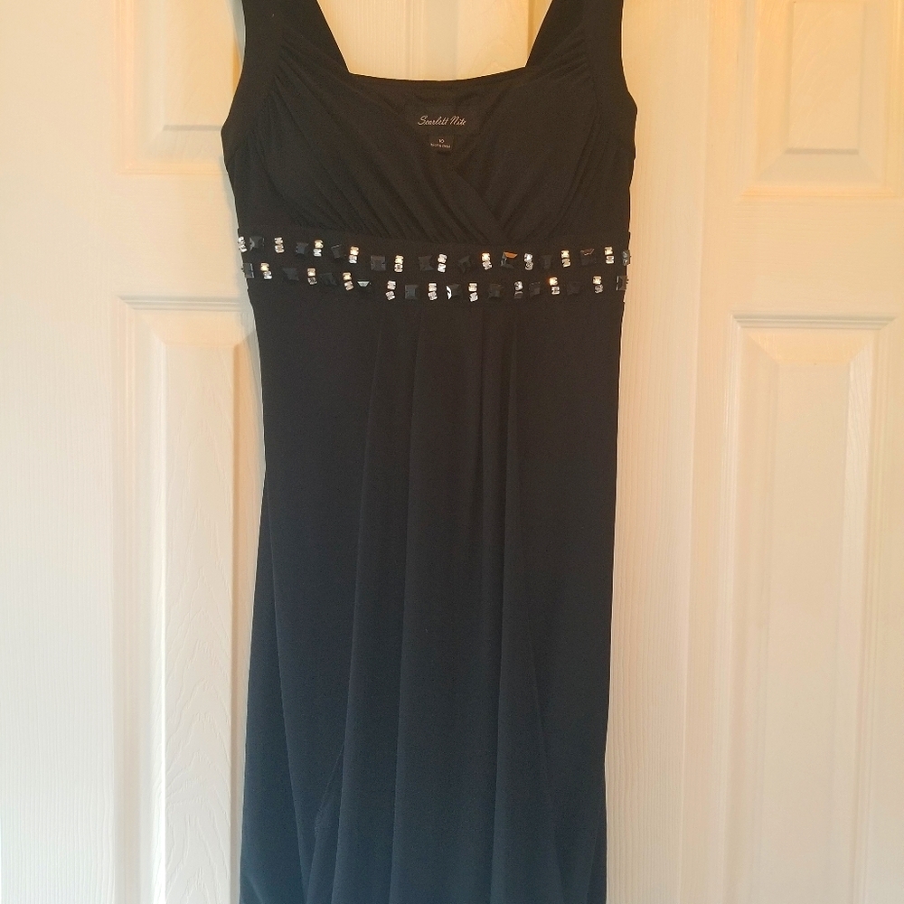 Black sack style  above knee dress